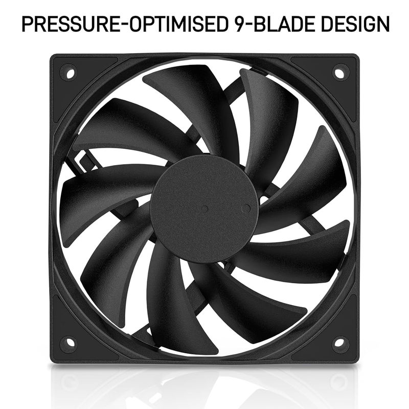 DARKROCK 3-Pack 120mm Black Computer Case Fans High Performance Cooling Low Noise 3-Pin 1200 RPM Hydraulic Bearing Quiet Long life Up to 30,000 hours 5 Years After-sales Service - Image 2